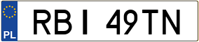 Trailer License Plate